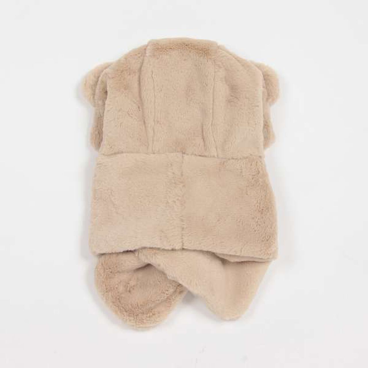 Bear Ear Hooded Scarf,Light beige, large image number 1