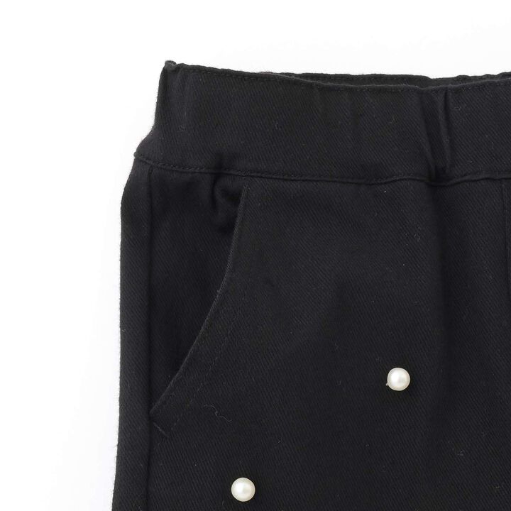 Pearl-Embellished Cut Pants,Blue, medium image number 8