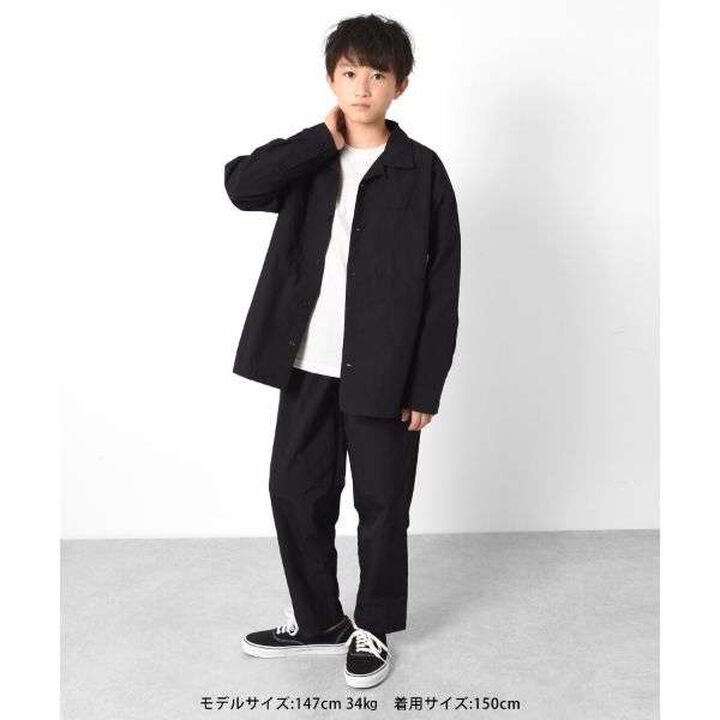 Lip Open Collar Long-Sleeve Shirt [Set Up Compatible],Gray, medium image number 7