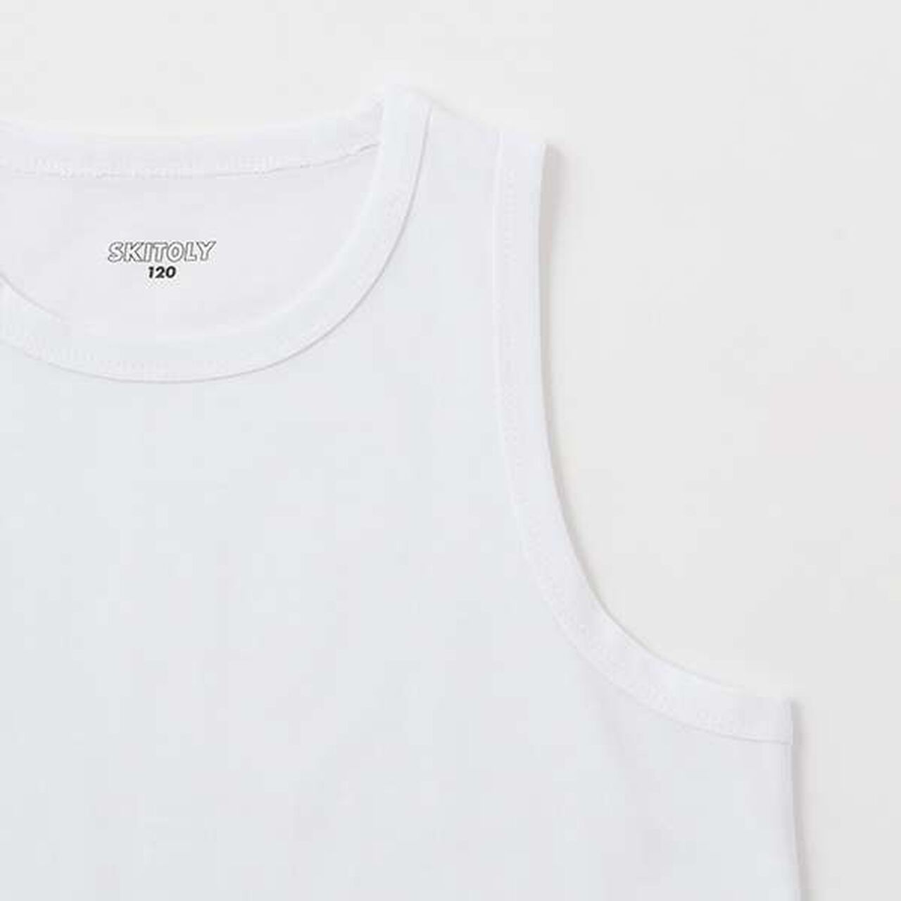 [SKIT0LY][Cool Touch] High Cool Cotton Tank Top with 5/8 Sleeve T-Shirt,Black, large image number 9