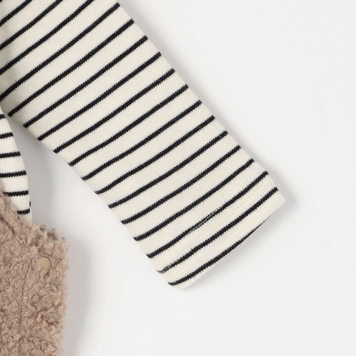 Fluffy Bear Overall Set,Ivory, medium image number 7