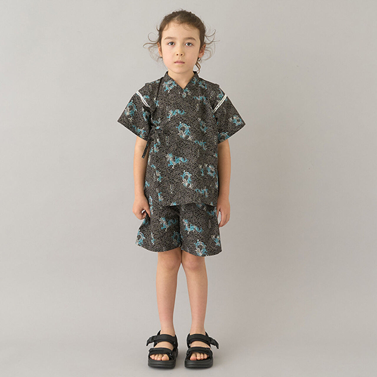 Assorted Boys Jinbei,Charcoal gray, large image number 19
