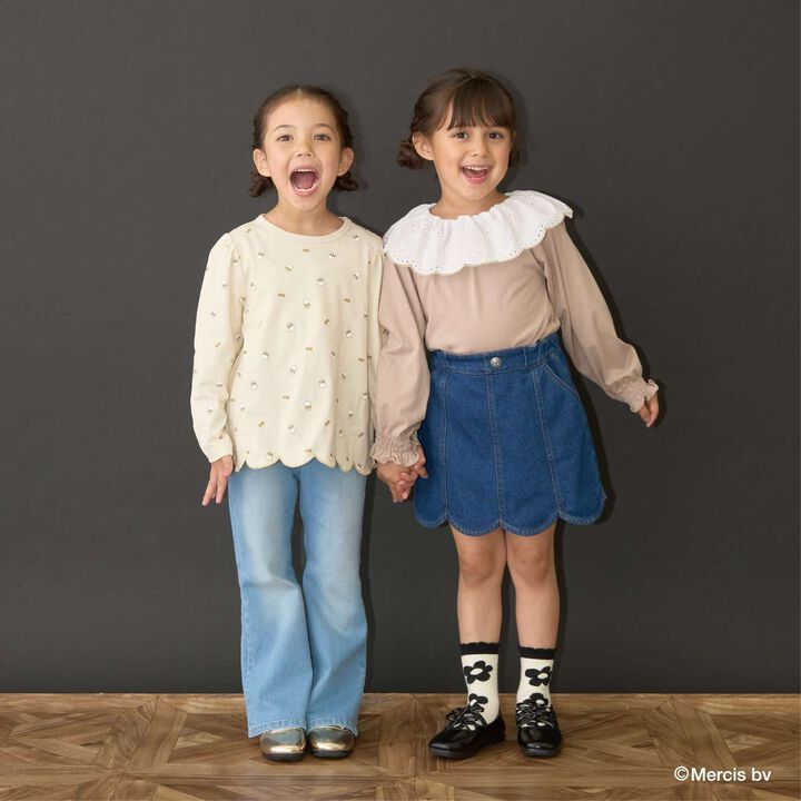 [Miffy] Soft Cotton Lace Collar Top,Light pink, medium image number 25