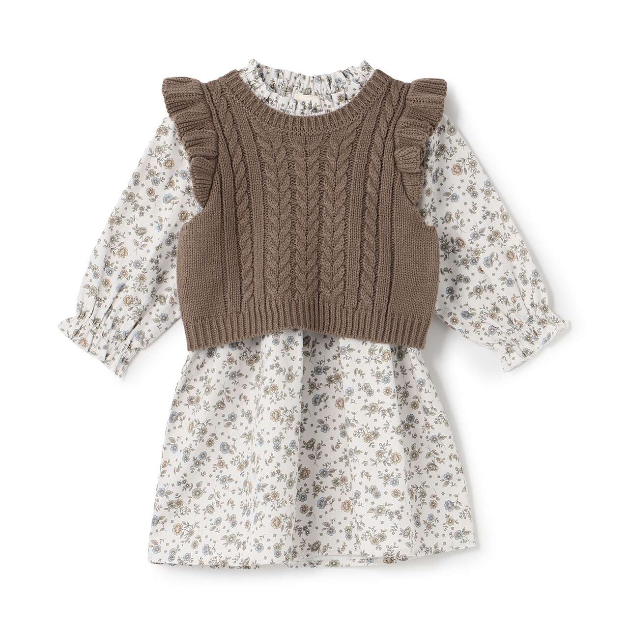 Link - One-Piece Dress with Vest,Ivory, large image number 5