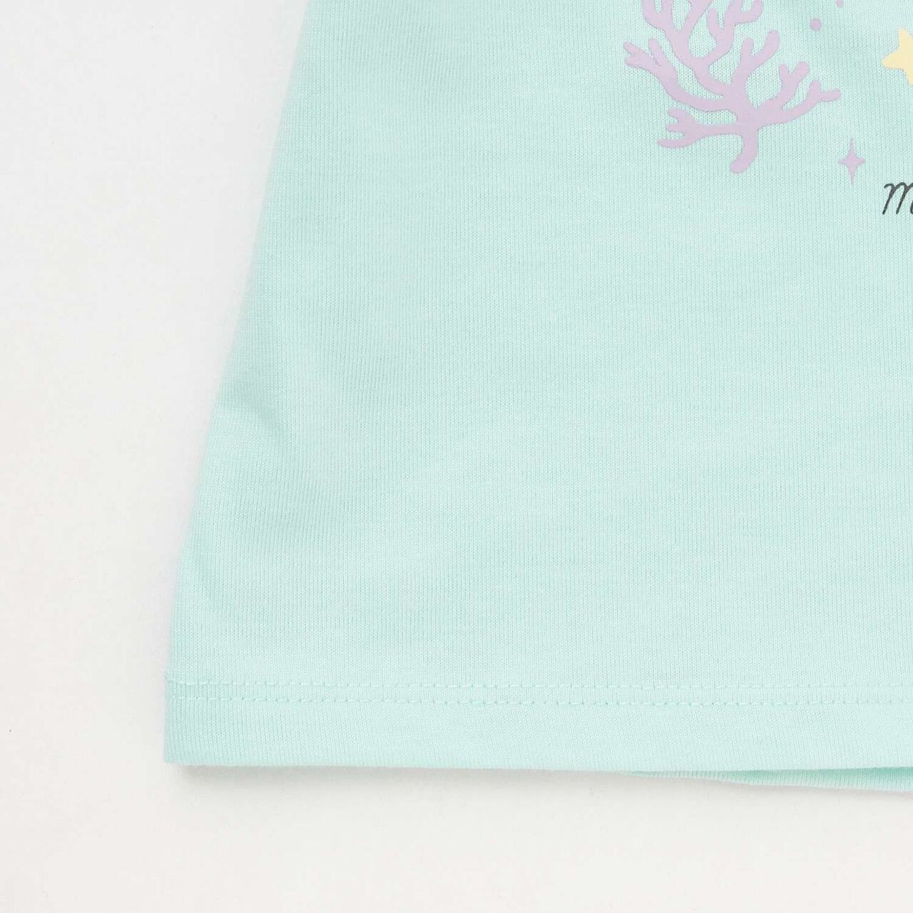 Mermaid Motif T-Shirt,Lavender, large image number 4