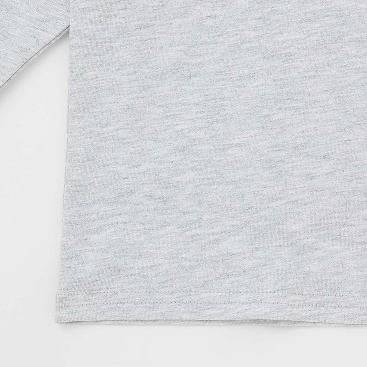[100% Cotton] College Long Sleeve T-Shirt,Off white, large image number 4
