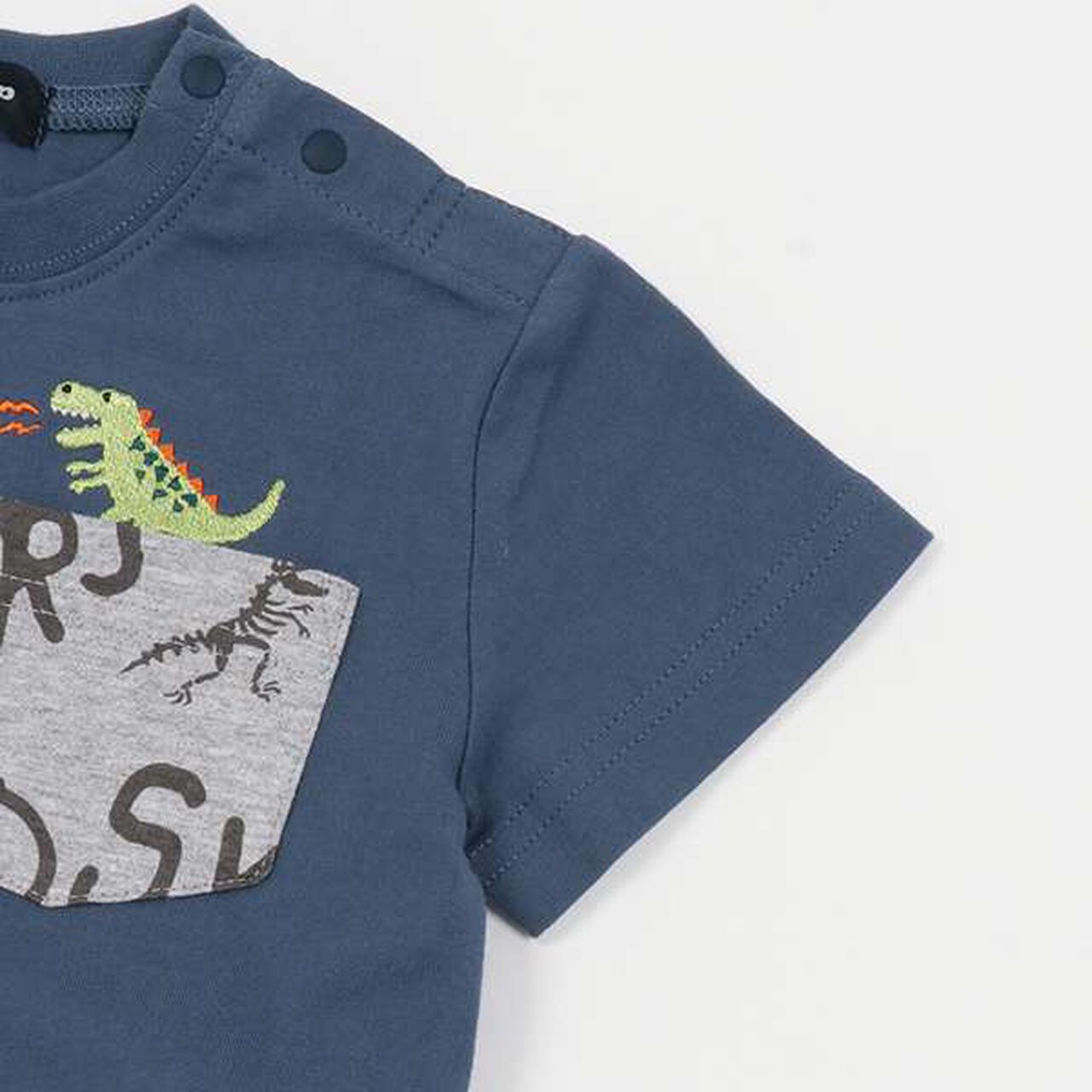 Dinosaur Short Sleeve T-Shirt Outfit Set,Off white, large image number 14