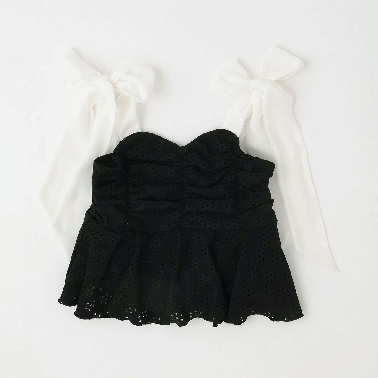 [SWIM] [UV Protection] Lace Top & Balloon Pants Separate Swimsuit,Off white, large image number 6
