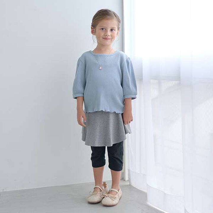 [Versatile Item] Stretchy 6/10 Length Skorts,Ink blue, medium image number 11