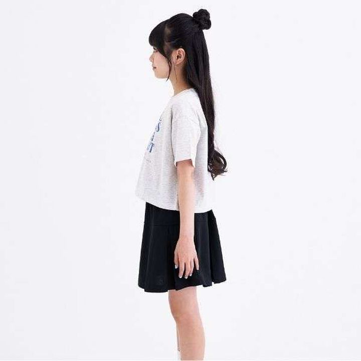 [3way Cool Touch] Logo Short-Sleeve T-Shirt & Pleated Skirt Outfit Set,Smoke white, medium image number 11