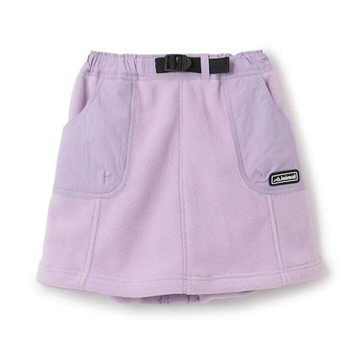 Anti-Static Fleece A-Line Skirt,Purple, medium image number 0