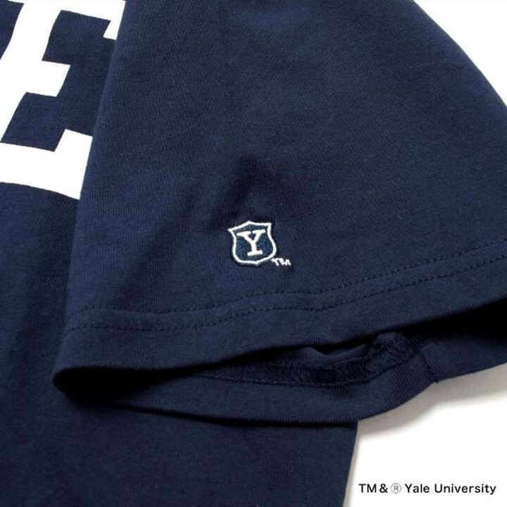 [Adult Size Available] [YALE] Cotton Short-Sleeve YALE Logo T-Shirt,White, medium image number 6