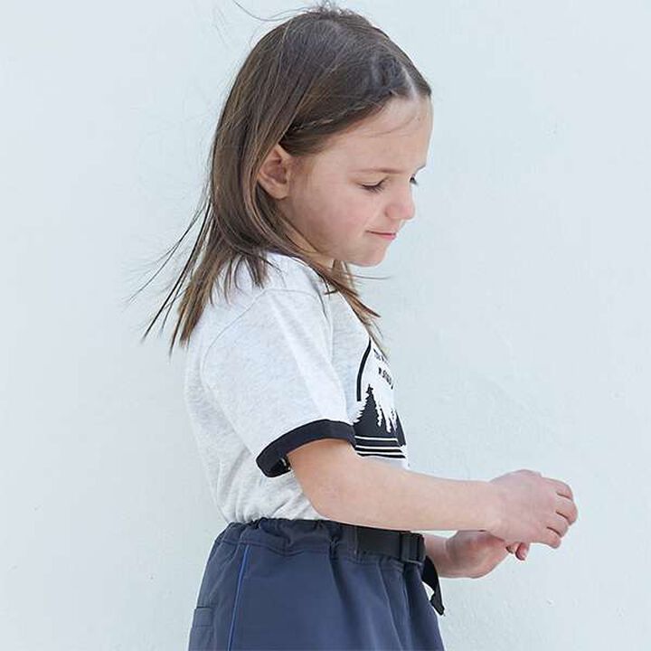 Water-Repellent Land Hem Linger T-Shirt,Khaki, medium image number 2