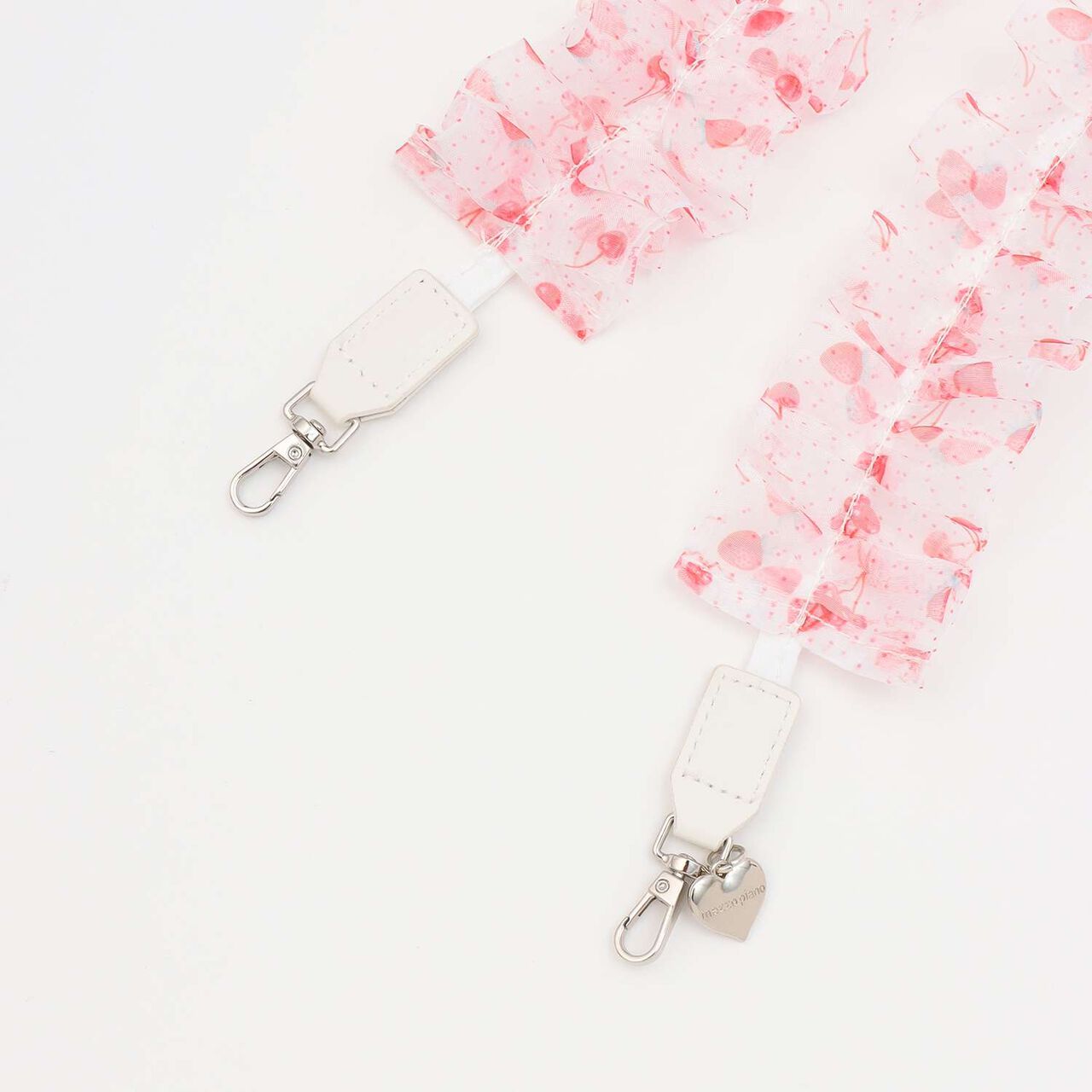 Cherry Berry Pattern Frill Shoulder Strap,Off white, large image number 1