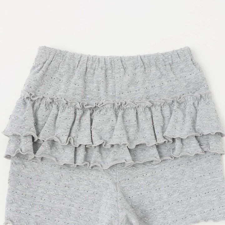 Eyelet Half-Length Leggings,Gray, medium image number 4