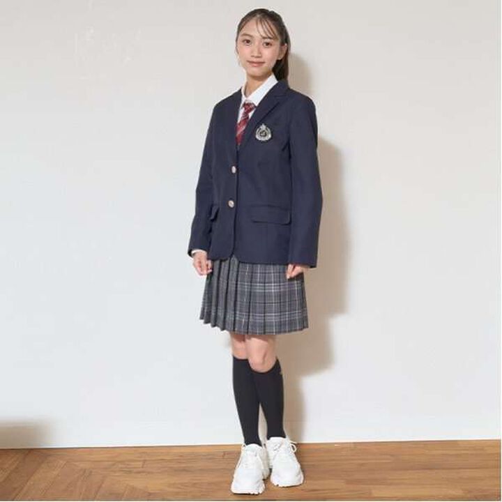 [Graduation Attire] with Emblem Tailored Jacket,Black, medium image number 13