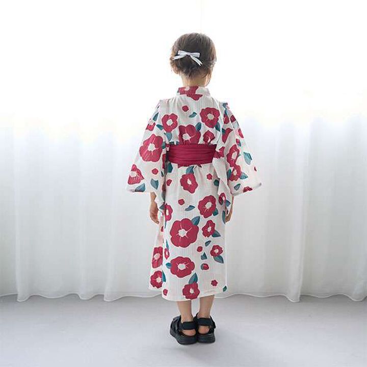 Easy-to-Wear One-Piece Yukata,Cream, medium image number 17