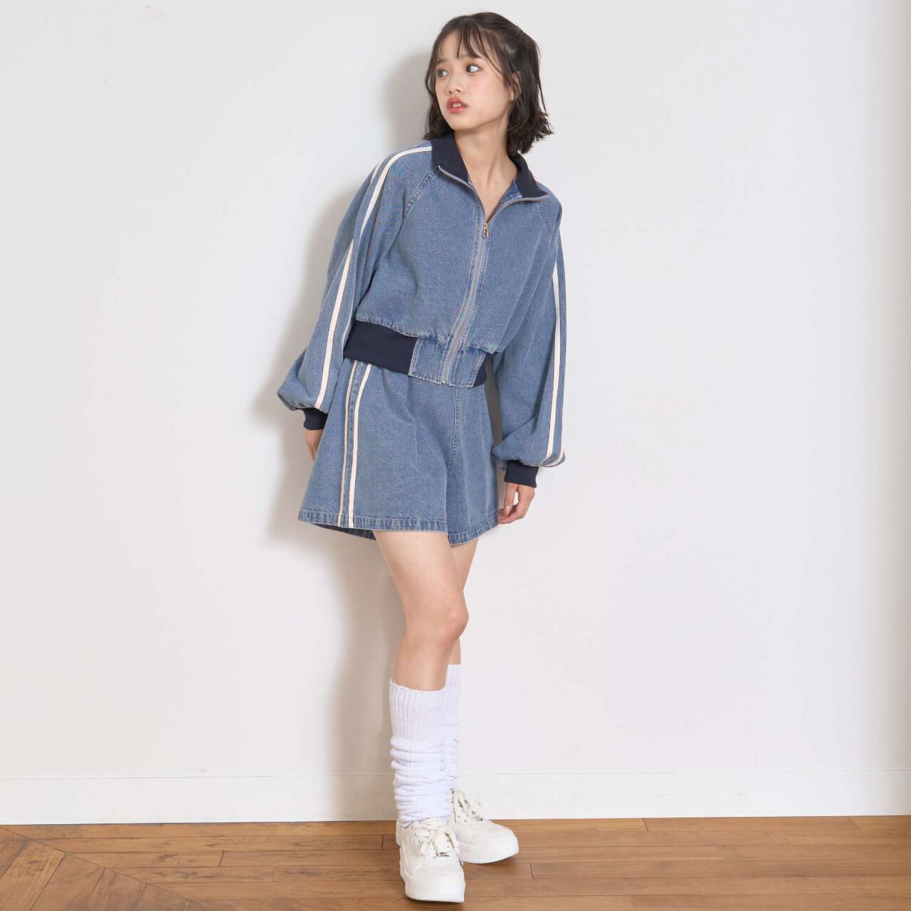 Denim Zip Setup,Blue, large image number 16