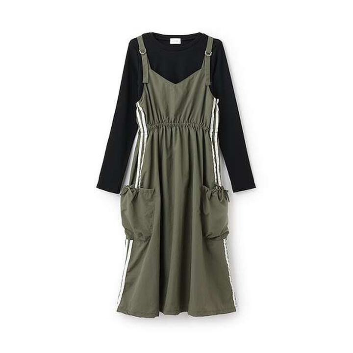 [LTXC] Line Jumper Skirt Inner Wear Set,Black, medium image number 6