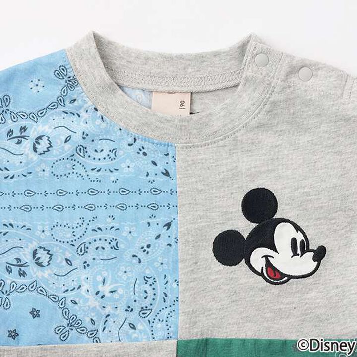 [Disney] Patchwork Short Sleeve T-Shirt,Beige, medium image number 12