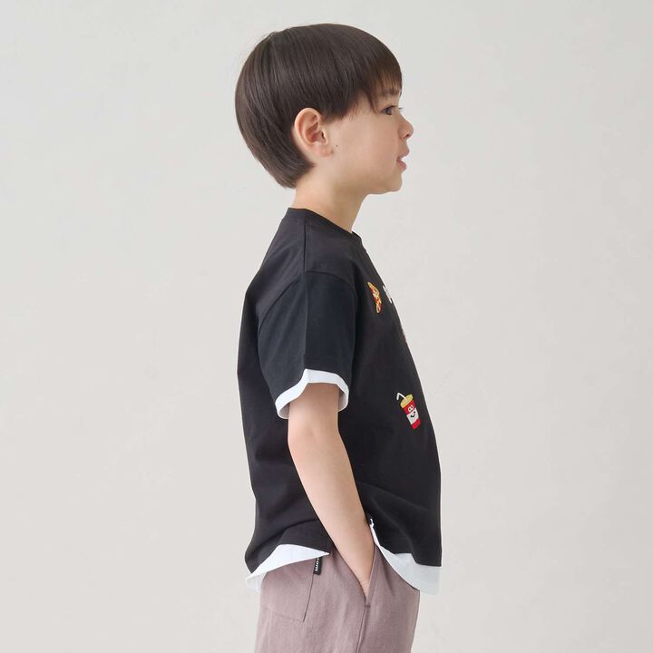 Assorted Embroidery T-Shirt,Milky white, medium image number 4