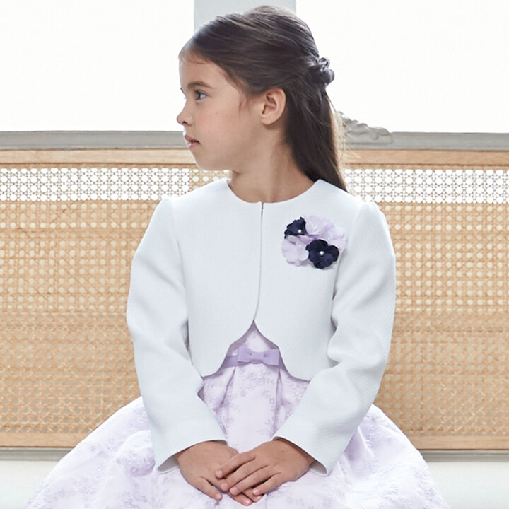 [Formal] Lace OP + No Collar JK Set,Lavender, medium image number 9