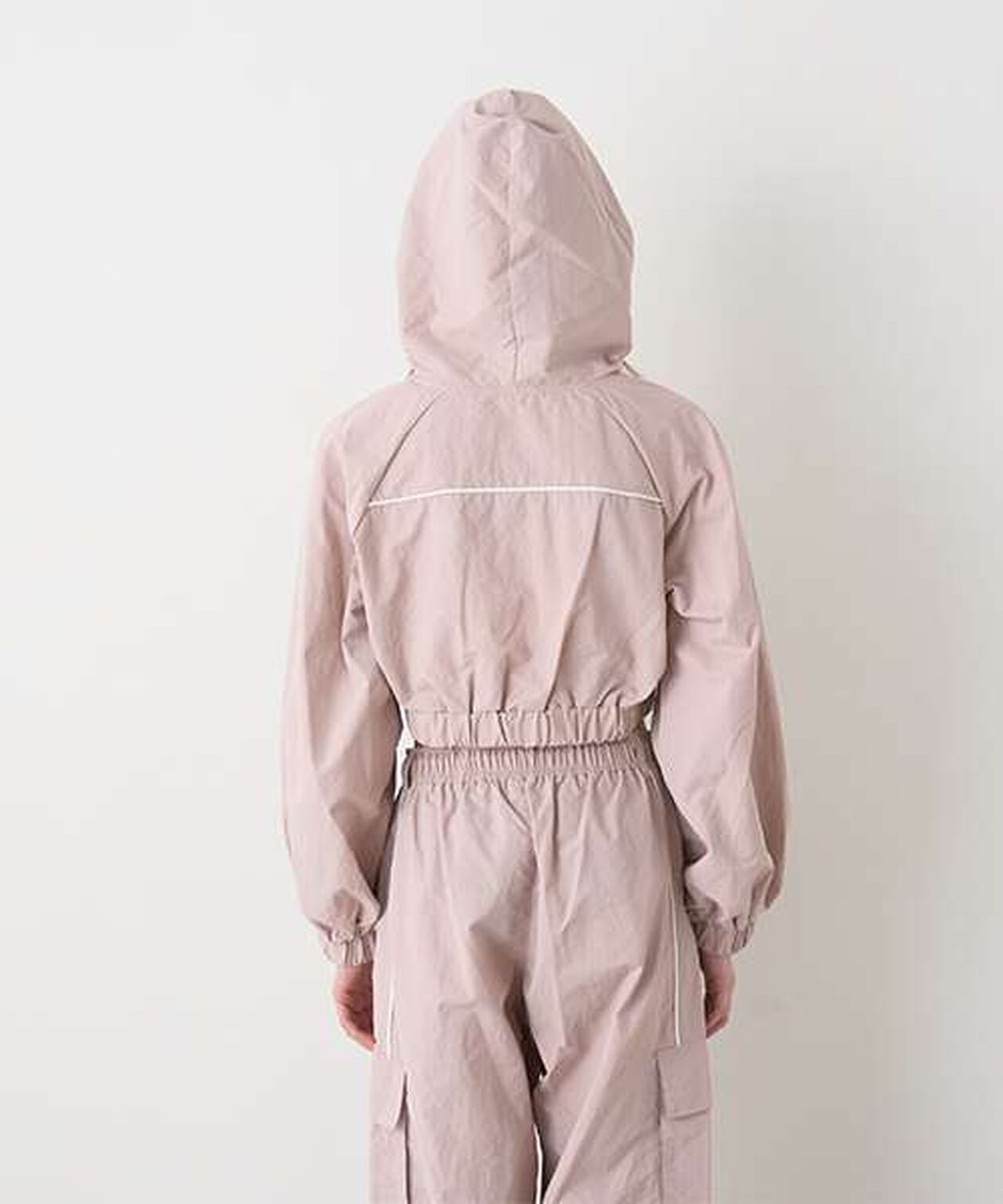 Nylon Zip Parka,Khaki, large image number 10