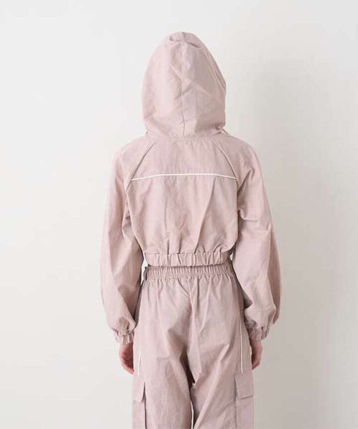 Nylon Zip Parka,Khaki, medium image number 10