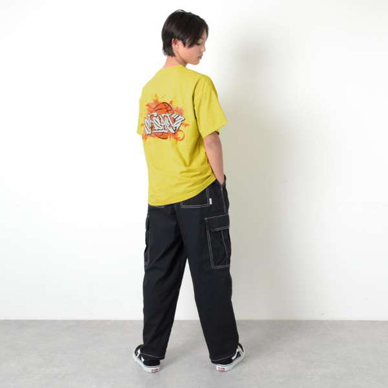 UV Protection Bear Pocket Sailor Collar T-Shirt,Yellow green, large image number 10