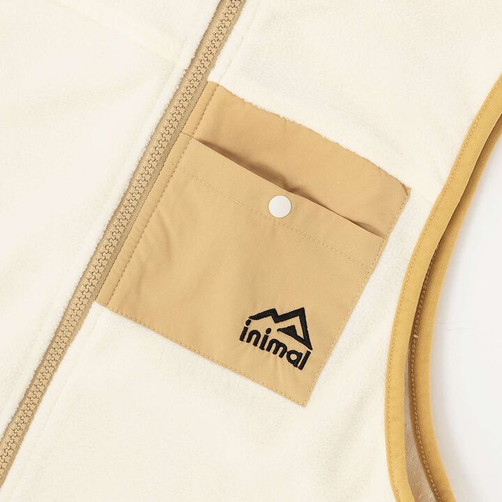 Fleece Vest,Off white, medium image number 4