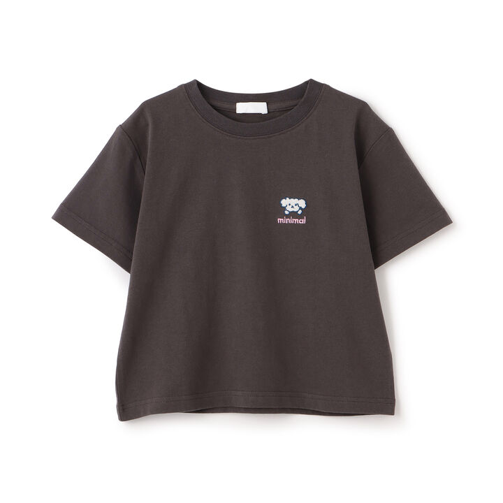 [100% Cotton] Affordable Short Sleeve T-Shirt with Subtle Detail,Charcoal gray, medium image number 0