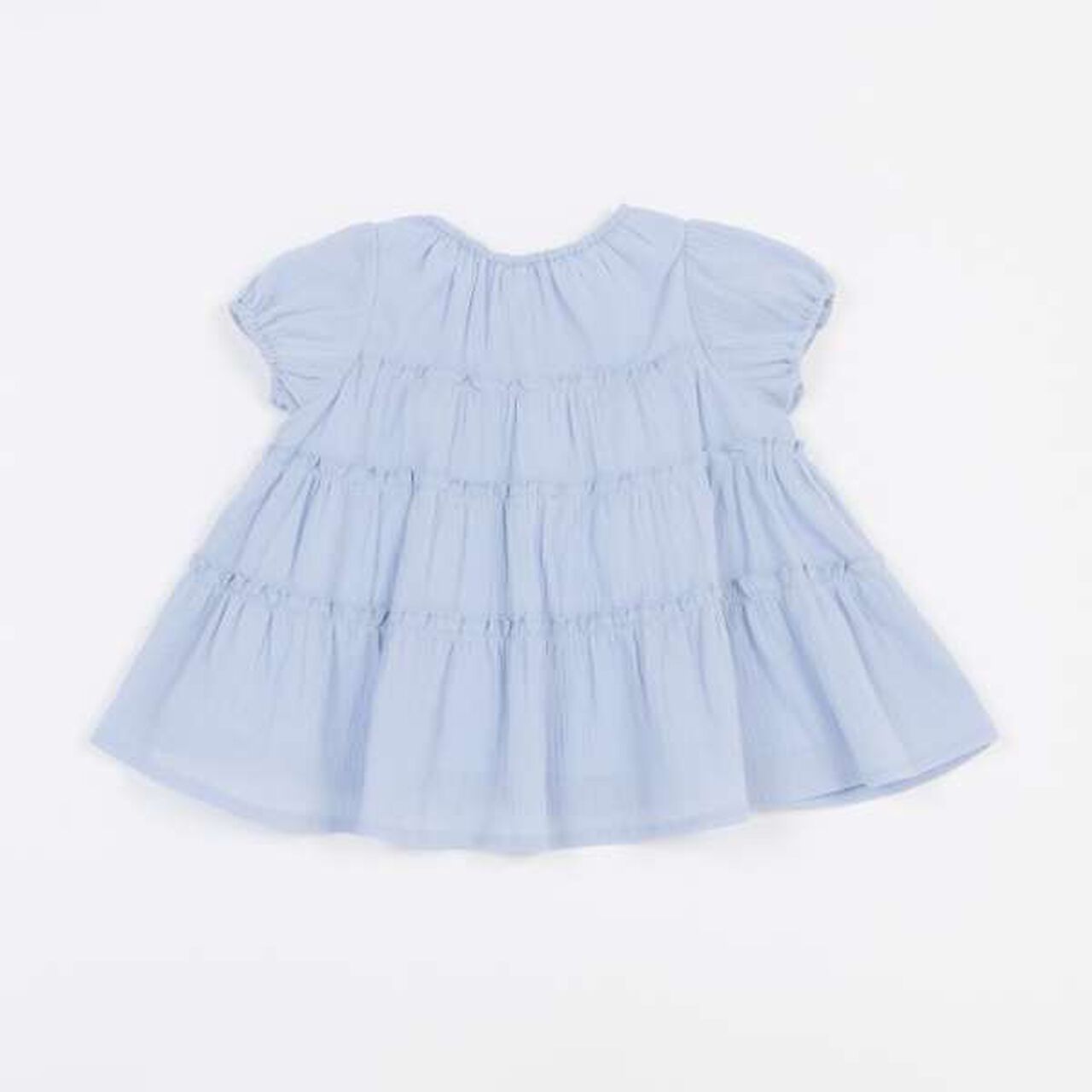 Smile Series Crinkled Tunic (Kids),Light gray, large image number 1