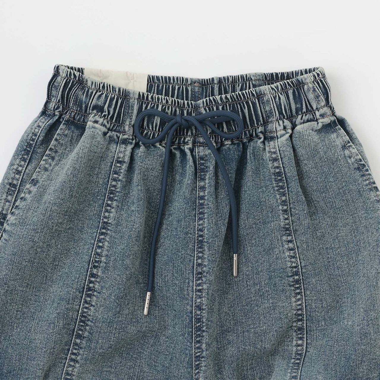 Quick-Dry Stretch Denim Cargo Pants,Gray, large image number 10