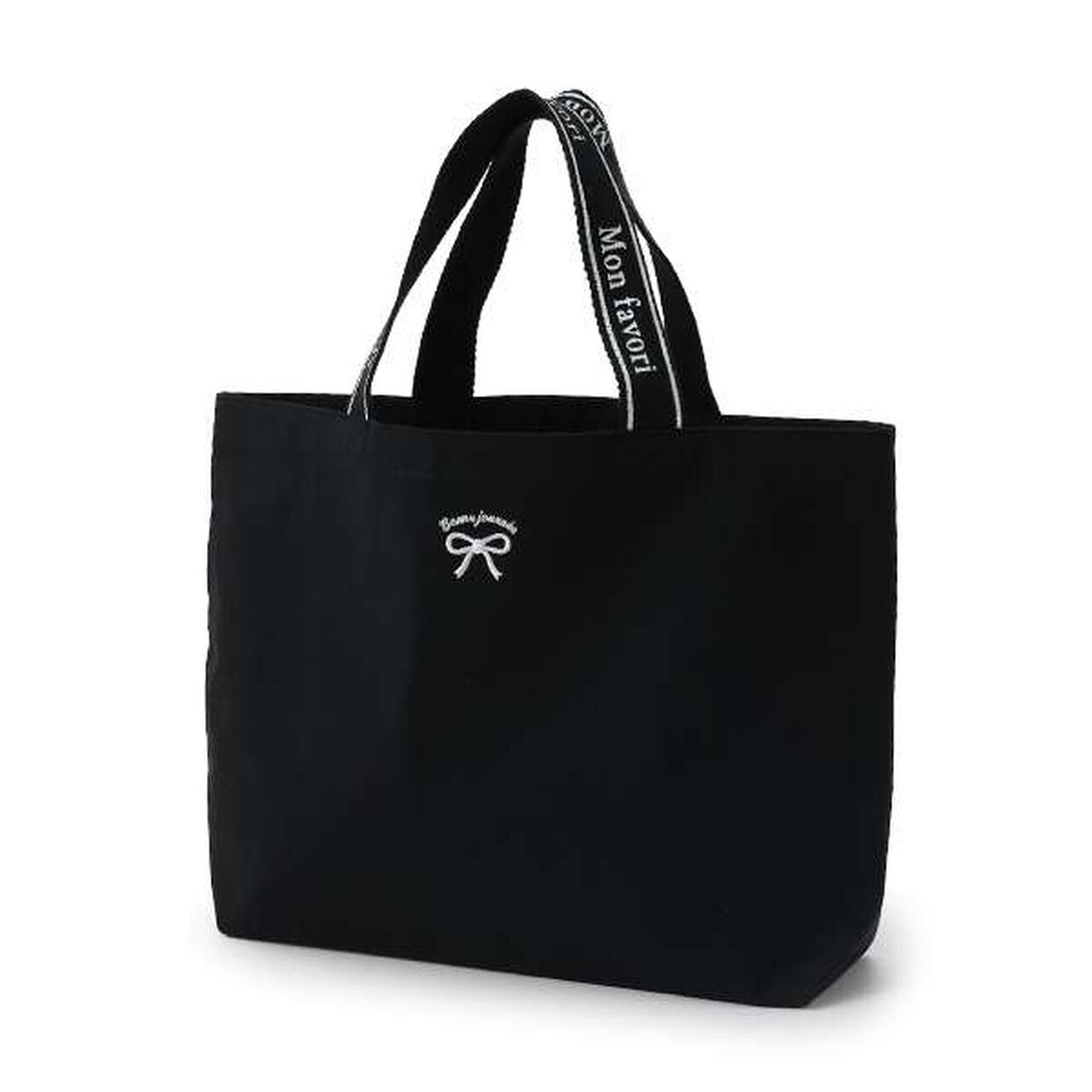 [GOOD PRICE] Recycled Cotton Ribbon Embroidery Tote,Lavender, large image number 10