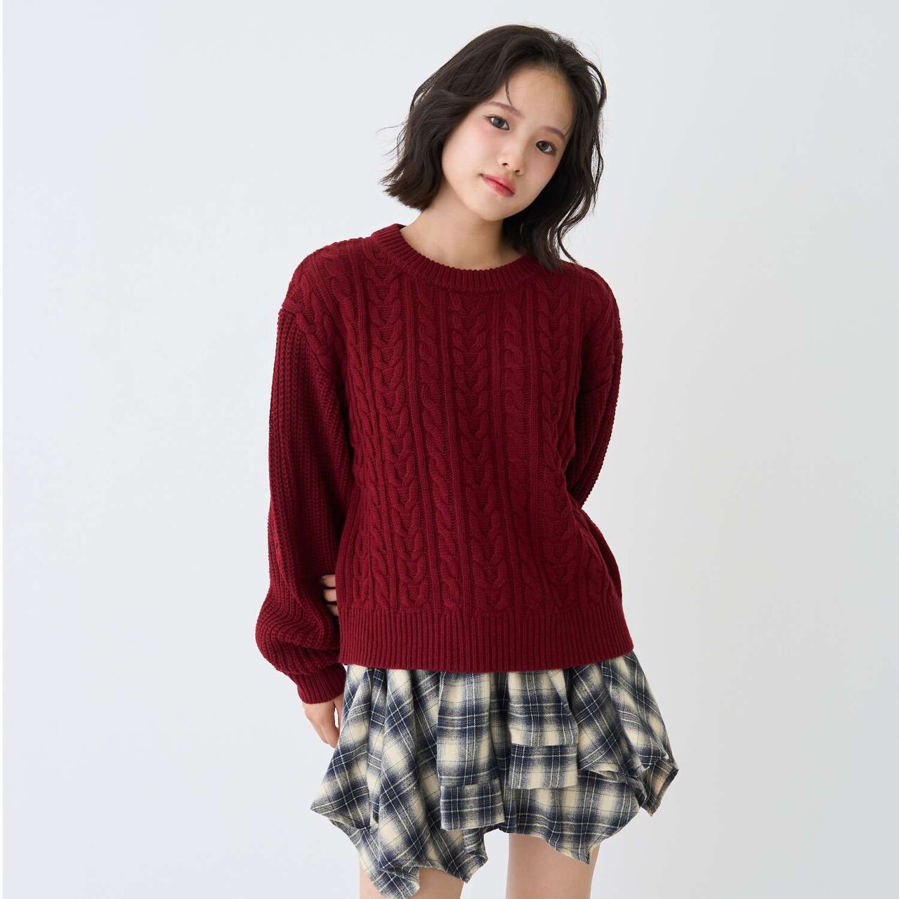 [GOOD PRICE] Cable Knit Pullover,Ivory, large image number 2