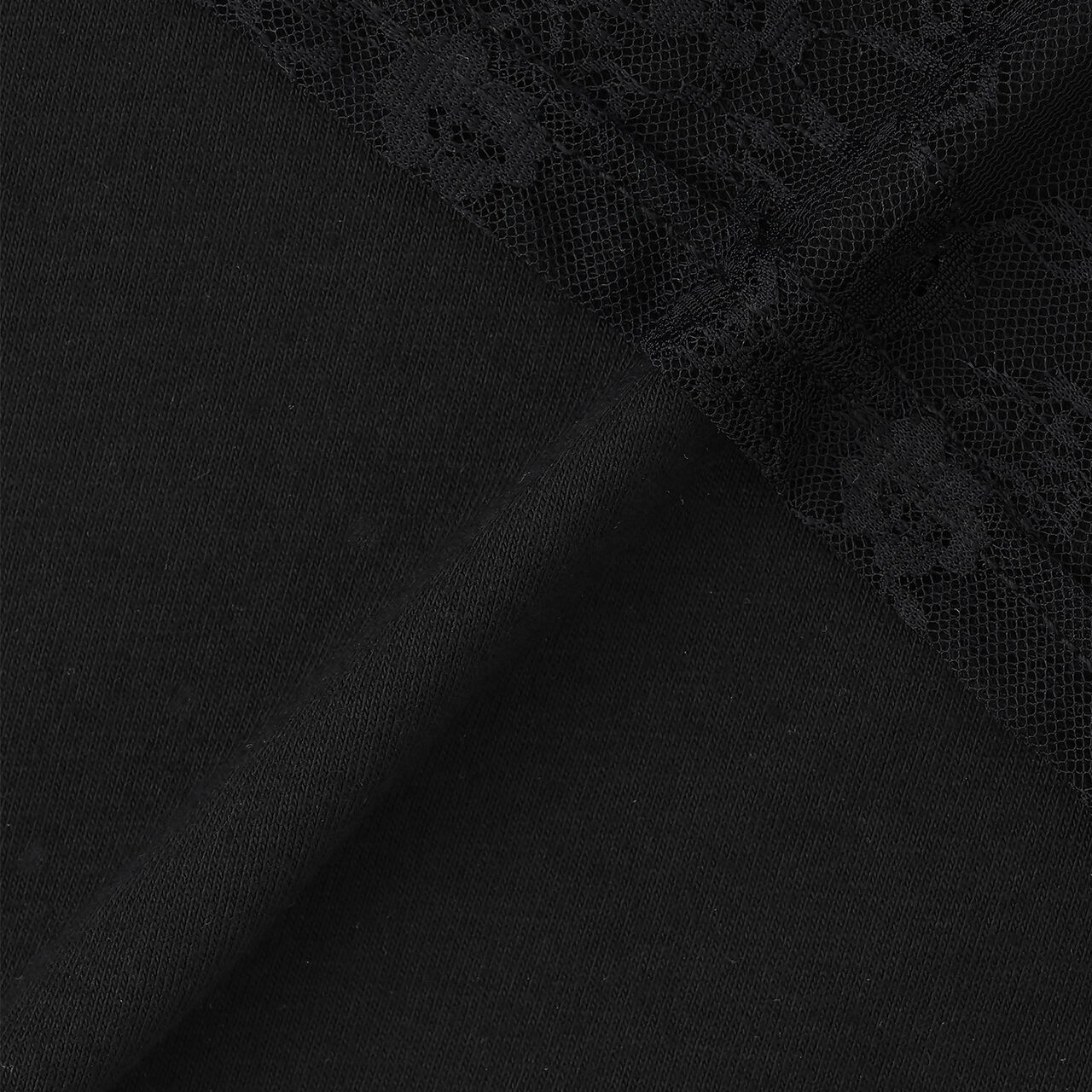 Lace Hoodie + Tank Top Set,Black, large image number 9