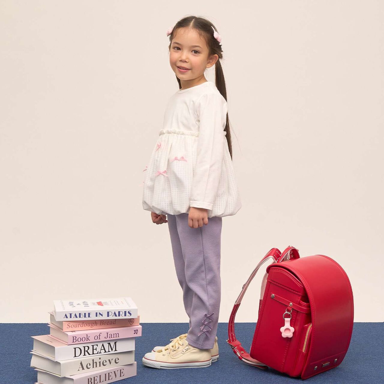 Tomo Pants [Anti-Stain, Quick-Dry] Ribbon Straight Pants,Ivory, large image number 30