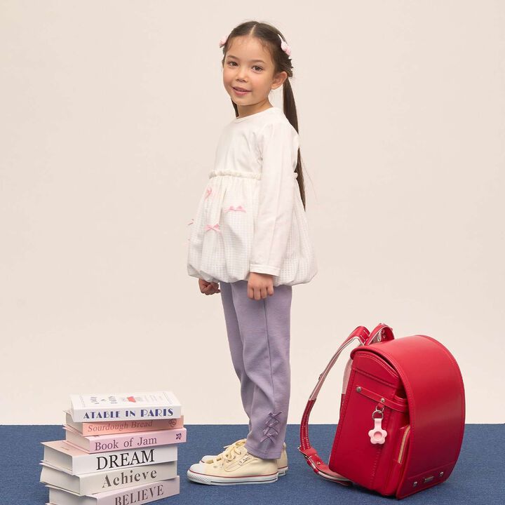 Tomo Pants [Anti-Stain, Quick-Dry] Ribbon Straight Pants,Ivory, medium image number 30