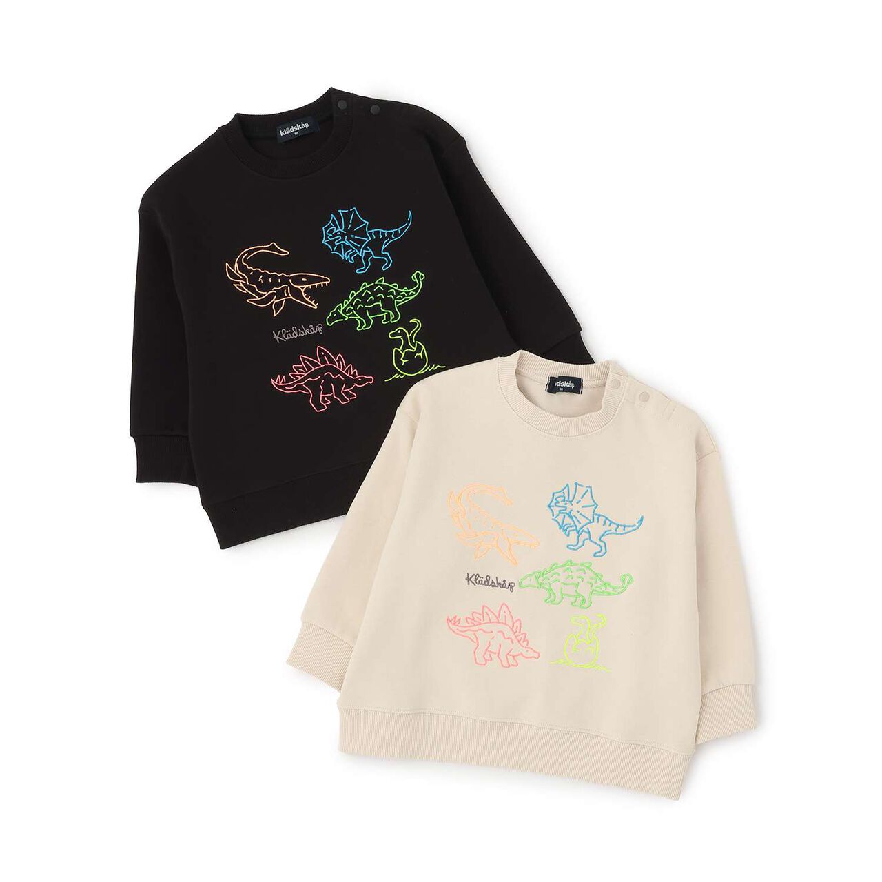 Dinosaur Embroidered Sweatshirt,Light beige, large image number 10