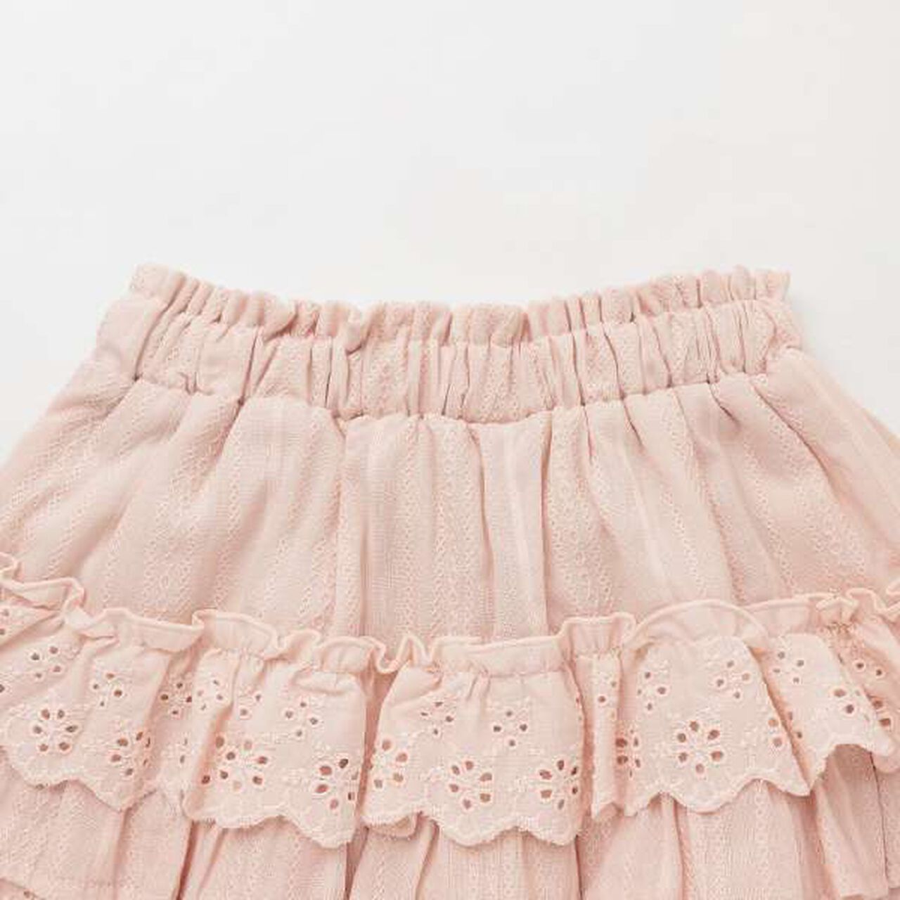 [Link] Lace Frill Skirt,Pink, large image number 4