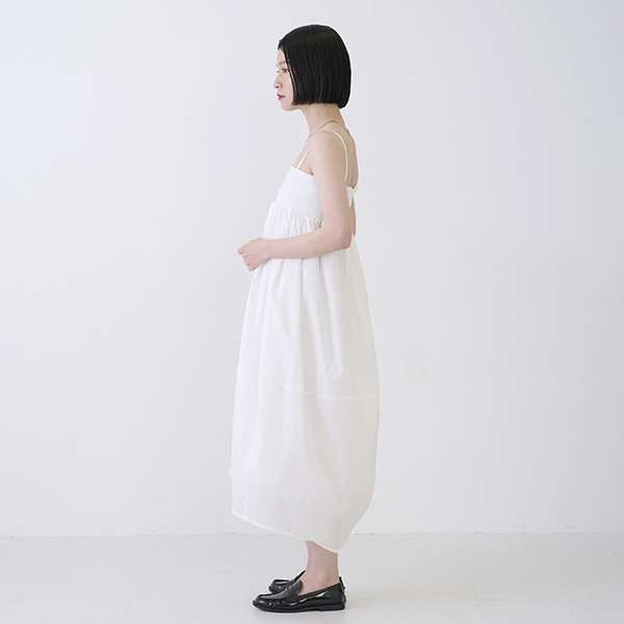 [LADIES] Cocoon Skirt,Off white, large image number 1