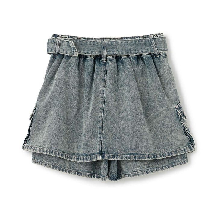 [LTXC] Eyelet A-Line Cargo Skirt,Gray, medium image number 13