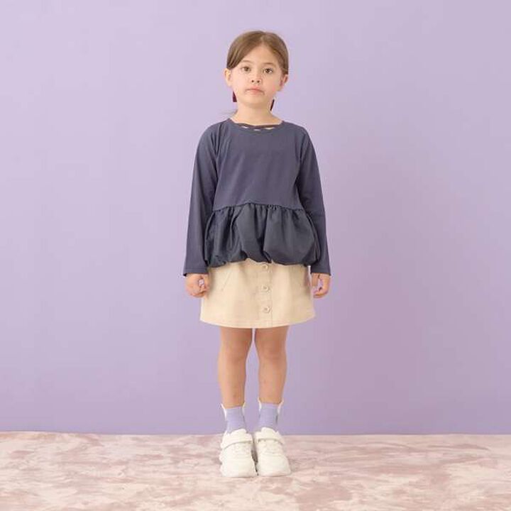 Heart Pocket Corduroy Skirt Pants,Moss green, medium image number 18