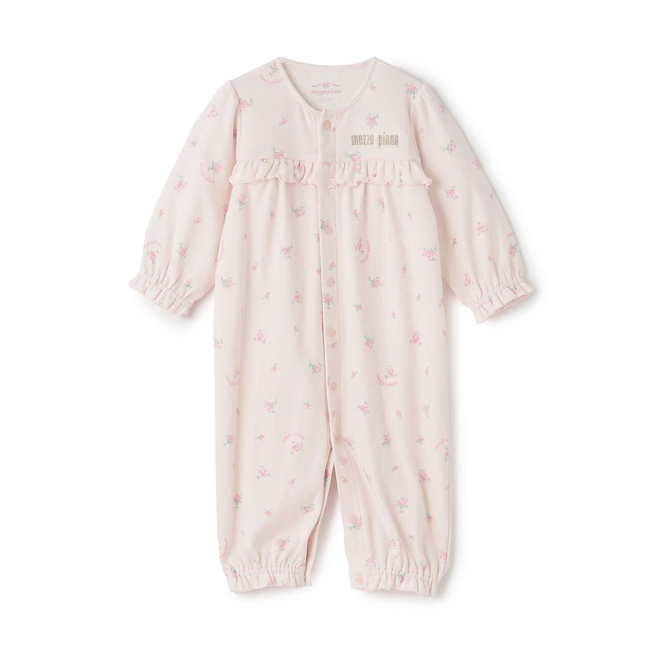 [Box Included] Ribbon & Rose Pattern 2 WAY All-in-One & Socks Set,Off white, large image number 2