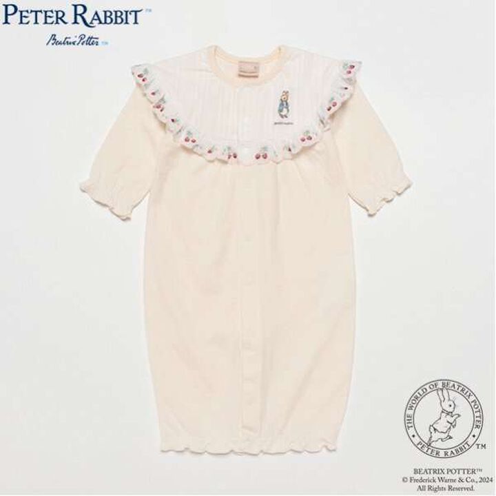 Peter Rabbit Lace 2-Way Romper,Ivory, medium image number 3