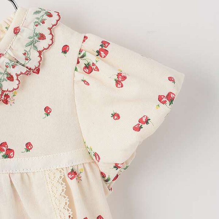 Wild Strawberry Baby Suit,Pearl white, medium image number 4