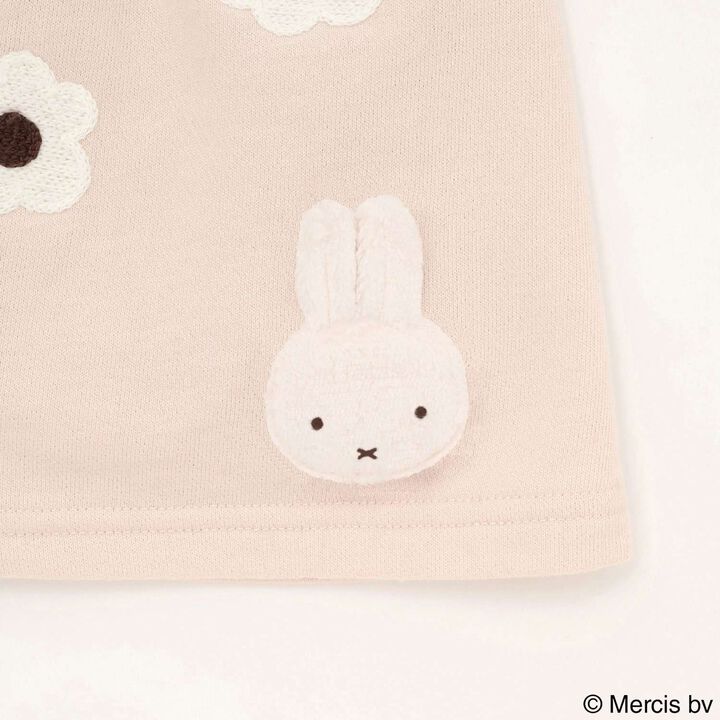 [Miffy] Flower Embroidery Skirt with Shorts,Black, medium image number 7