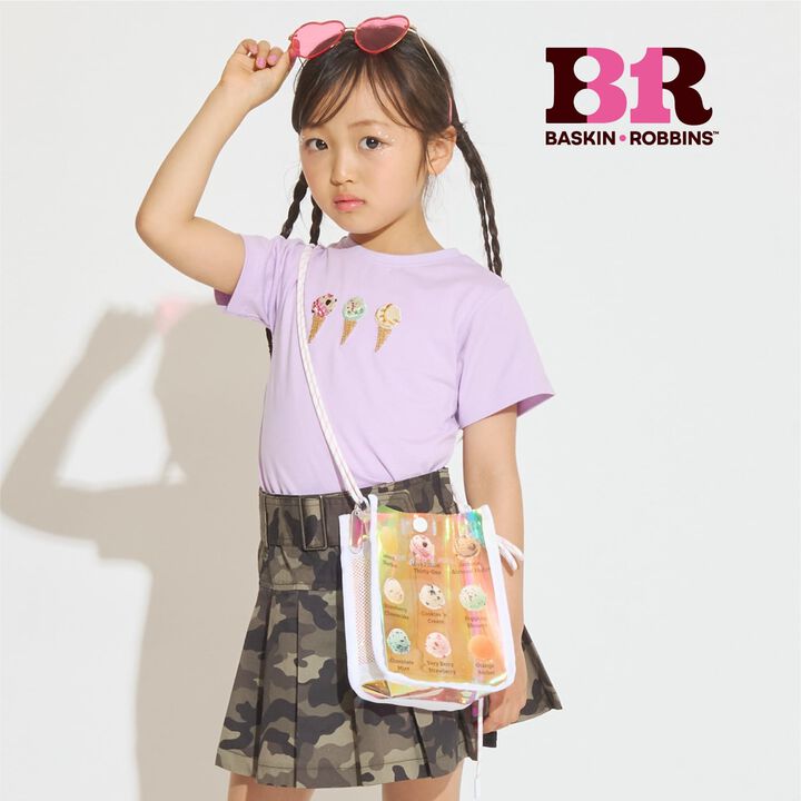 [31 Ice Cream] Aurora Clear Small Shoulder Bag,Pearl white, medium image number 0