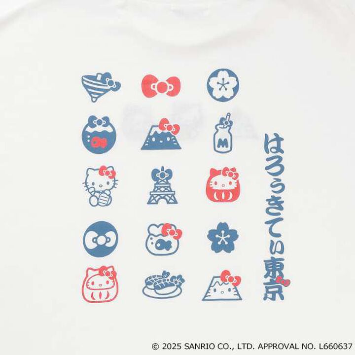 Hello Kitty Japanese Style T-Shirt,Off white, medium image number 11
