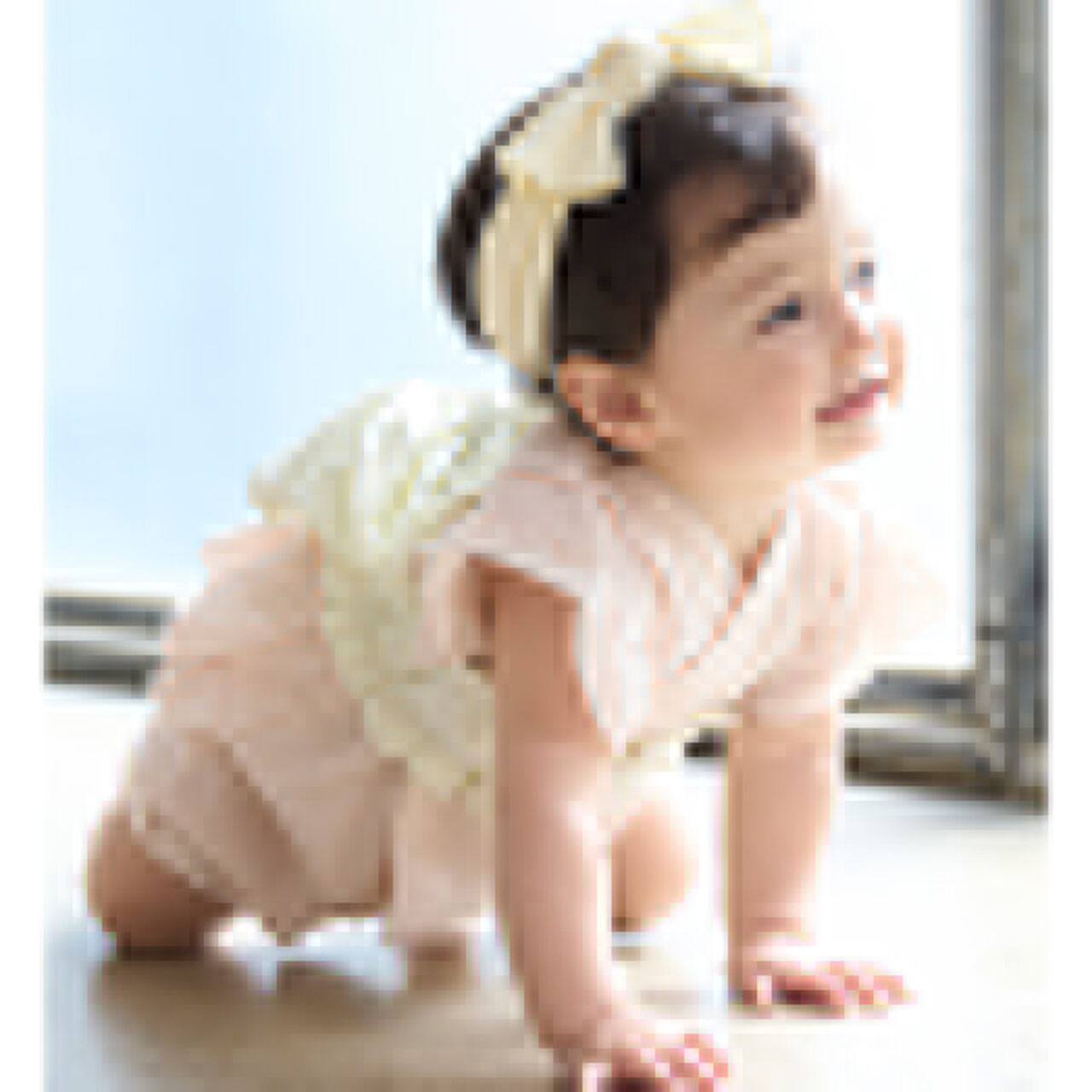 Girls Baby Jinbei,Red, large image number 1